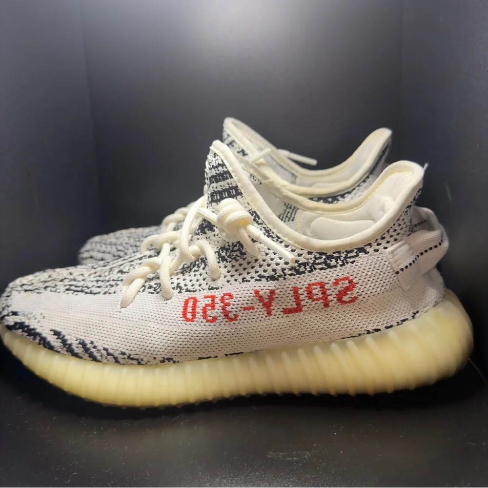 adidas Zebra Pattern Yeezy Boost 350 - Picture 2 of 10